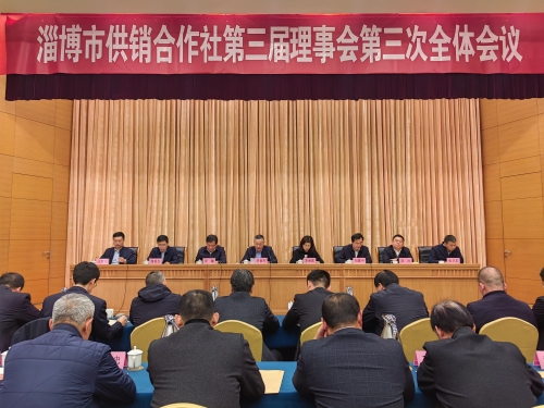 淄博市供销合作社第三届理事会第三次全体会议召开